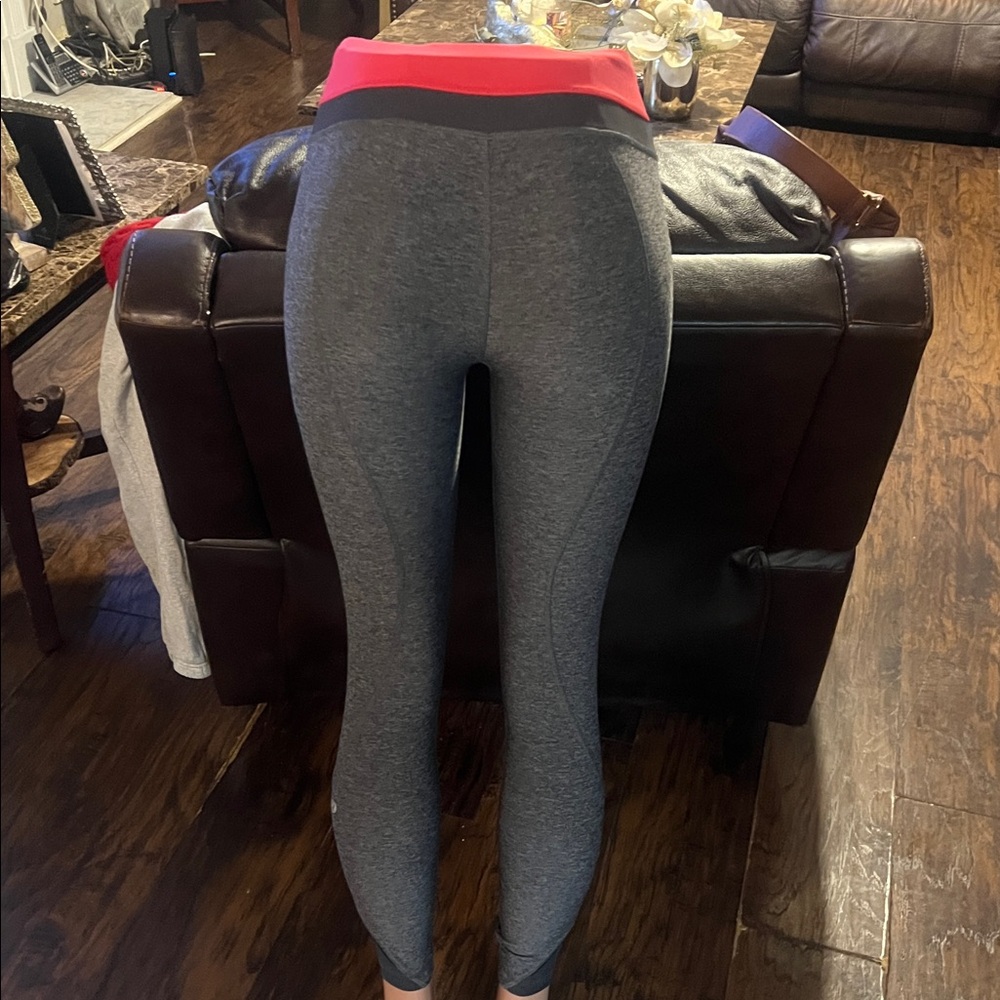 lululemon athletica Gray and Red Leggings - Picture 4 of 5